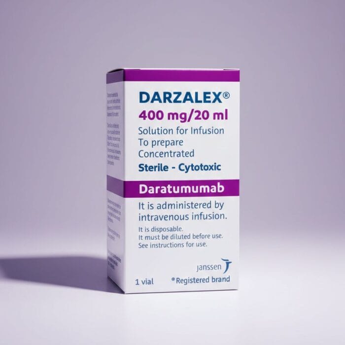 Darzalex 400mg/20ml injection is availabel is pakistan. is is used to treat multiple Myeloma desease